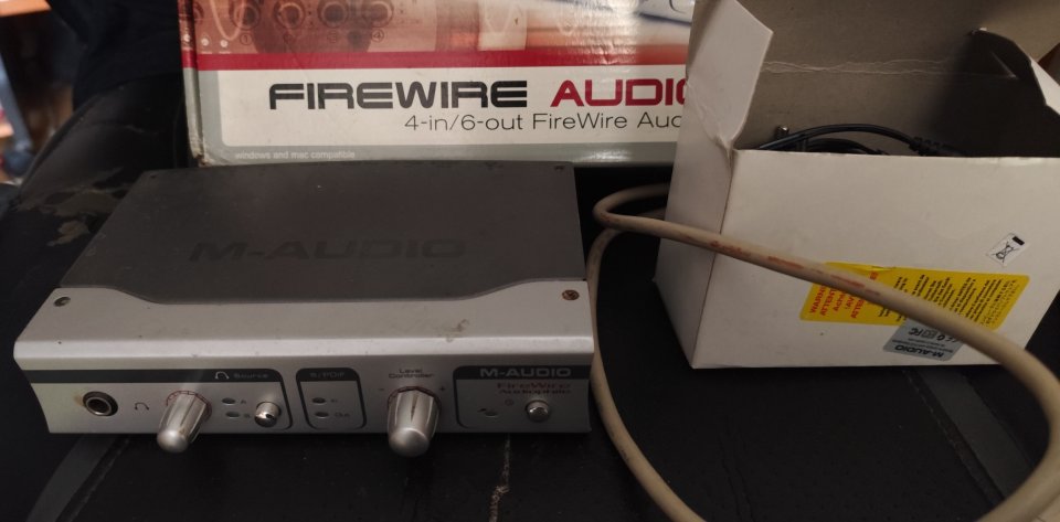 M-Audio FireWire Audiophile - COMPLETA (Caja y Fuente Original)