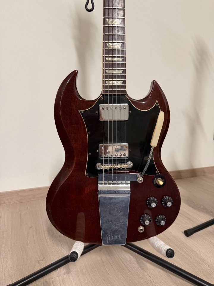 Gibson SG Standard 1971 Cherry – Certificado Pre-CITES (Cambio)