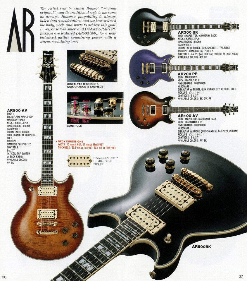 IBANEZ AR300 BK Made in Japan