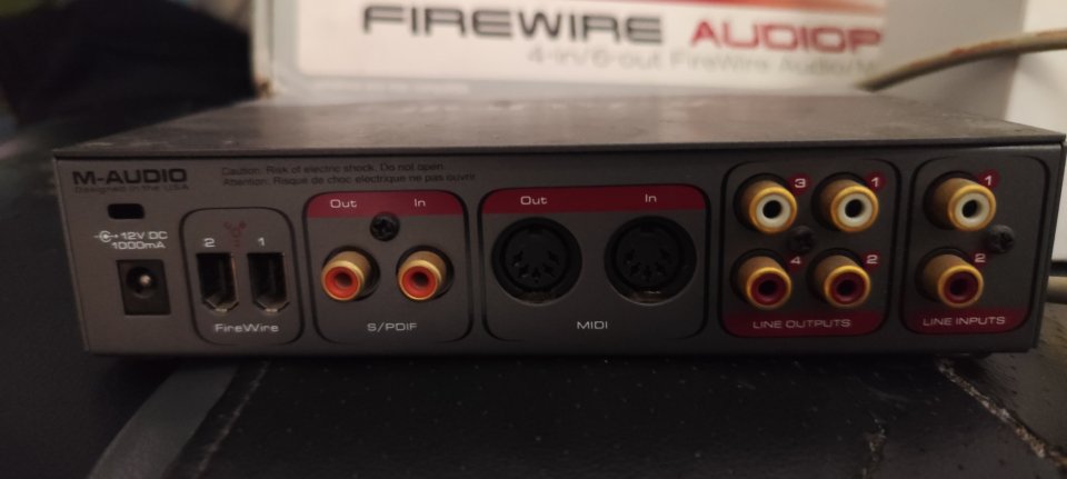 M-Audio FireWire Audiophile - COMPLETA (Caja y Fuente Original)