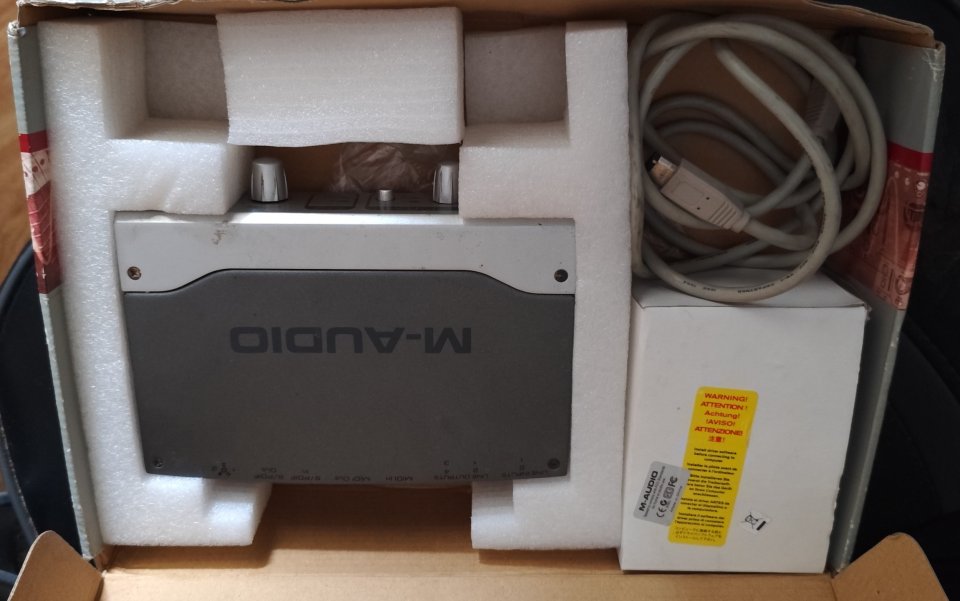 M-Audio FireWire Audiophile - COMPLETA (Caja y Fuente Original)