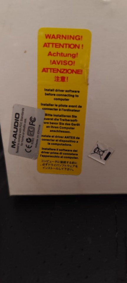 M-Audio FireWire Audiophile - COMPLETA (Caja y Fuente Original)