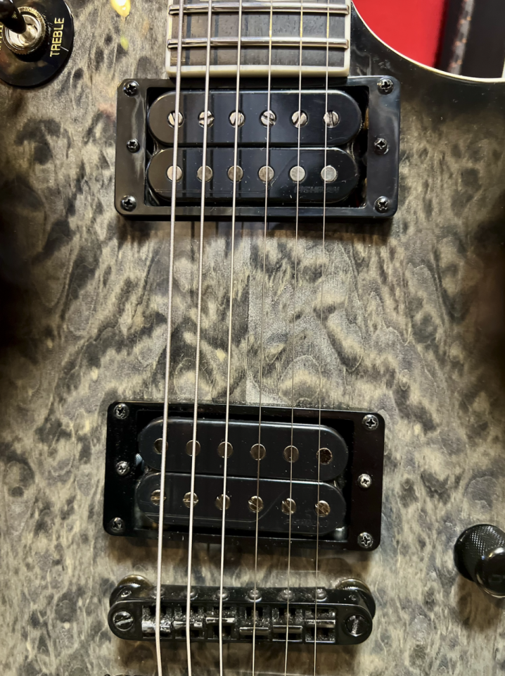 ESP LTD EC-1000T CTM Charcoal Burst + Estuche rígido. Impecable