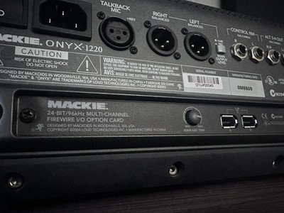 mackie onyx 1220i firewire