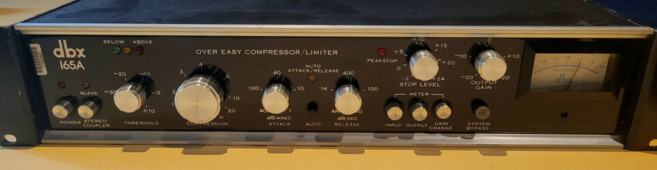 DBX 165A Over Easy Compressor