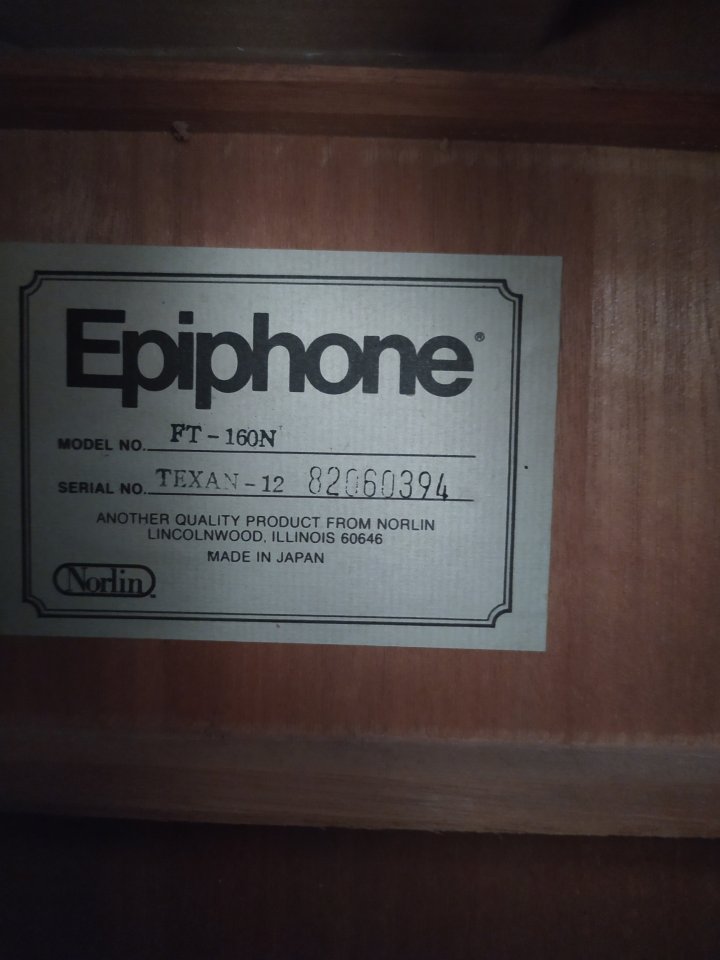 Guitarra acústica Epiphone Texan de 12 cuerdas made in Japan