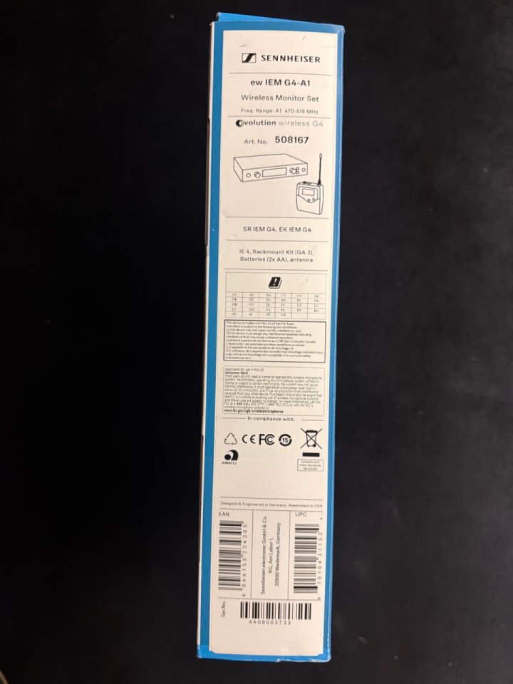 Sennheiser ew IEM G4-A1 de segunda mano · Foto 5 de 5 · Pontevedra · 750 €