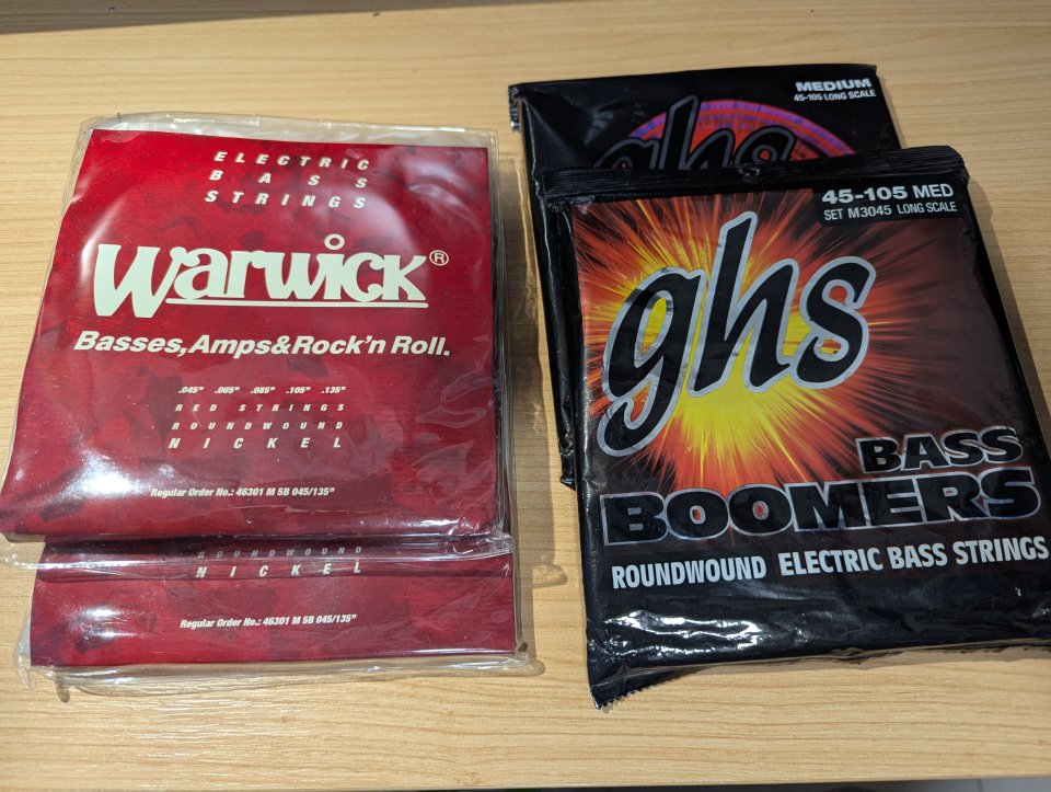4 Juegos de cuerdas para bajo GHS flea, Boomers, warwick NUEVOS