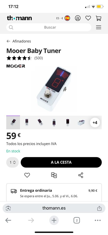 Mooer Baby Tuner de segunda mano · Foto 8 de 8 · Pontevedra · 35 €