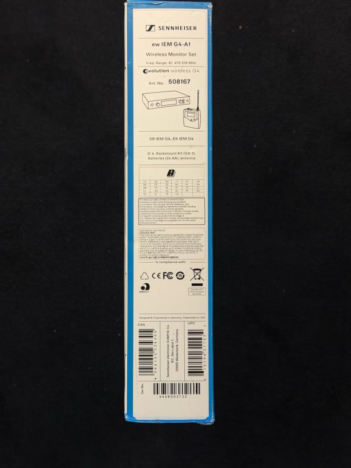 Sennheiser ew IEM G4-A1 de segunda mano · Foto 1 de 5 · Pontevedra · 750 €