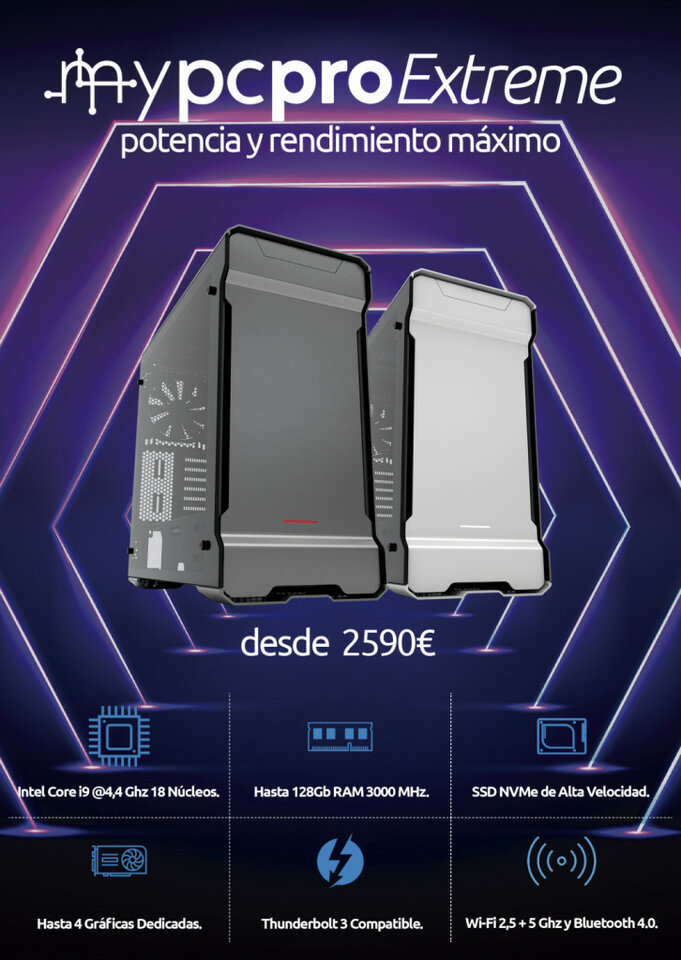 Mac OS Hackintosh Pro i9 Extreme (18 Core) 256 GB RAM DDR4 1TB SSD MyPc Pro