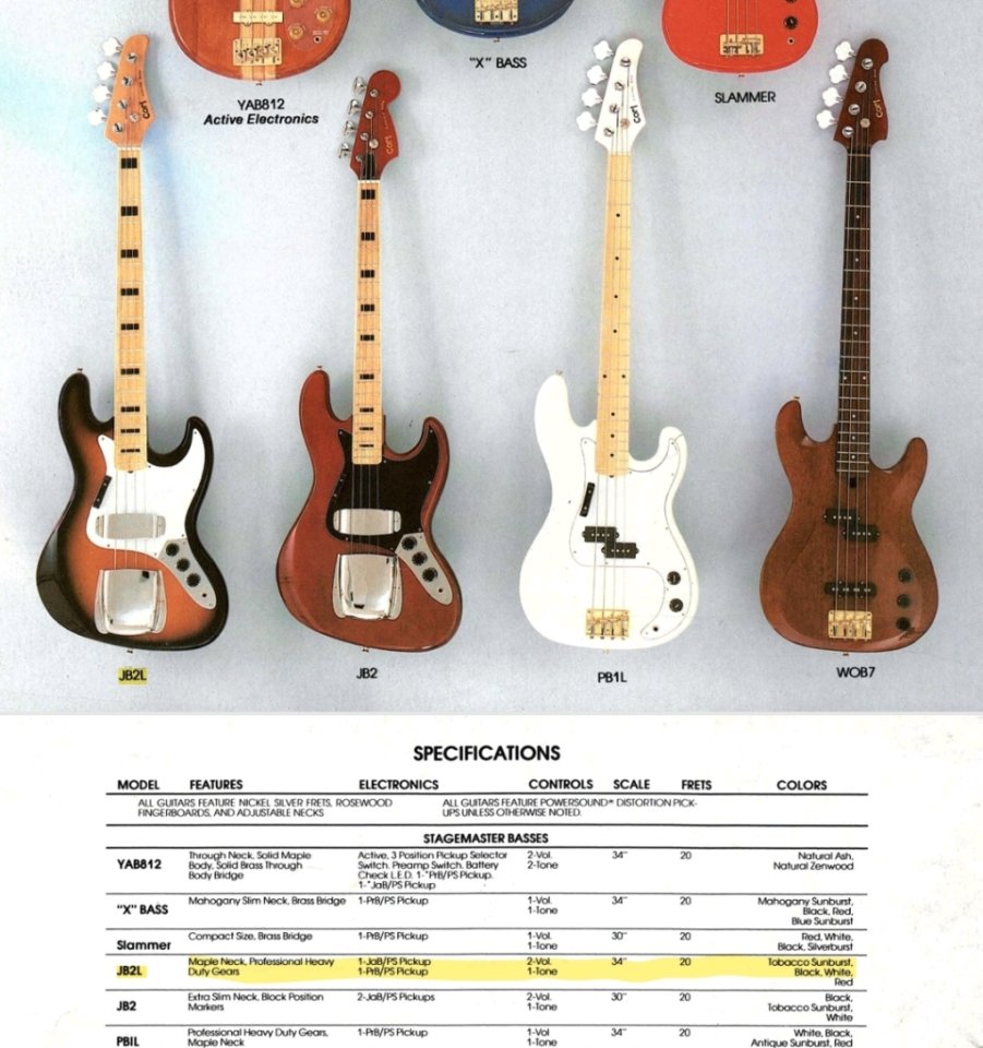 CORT JB2L - Jazz Bass escala corta