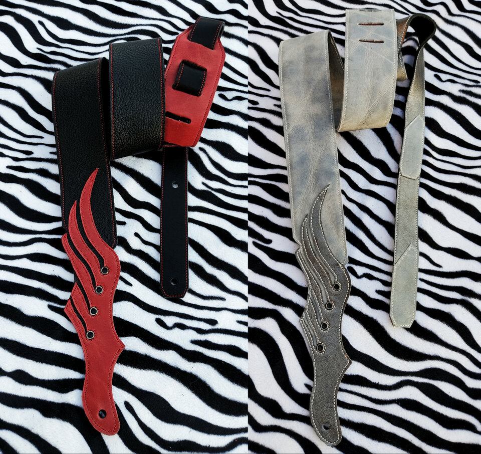 Correas unicas! 100% cuero guitarra o bajo