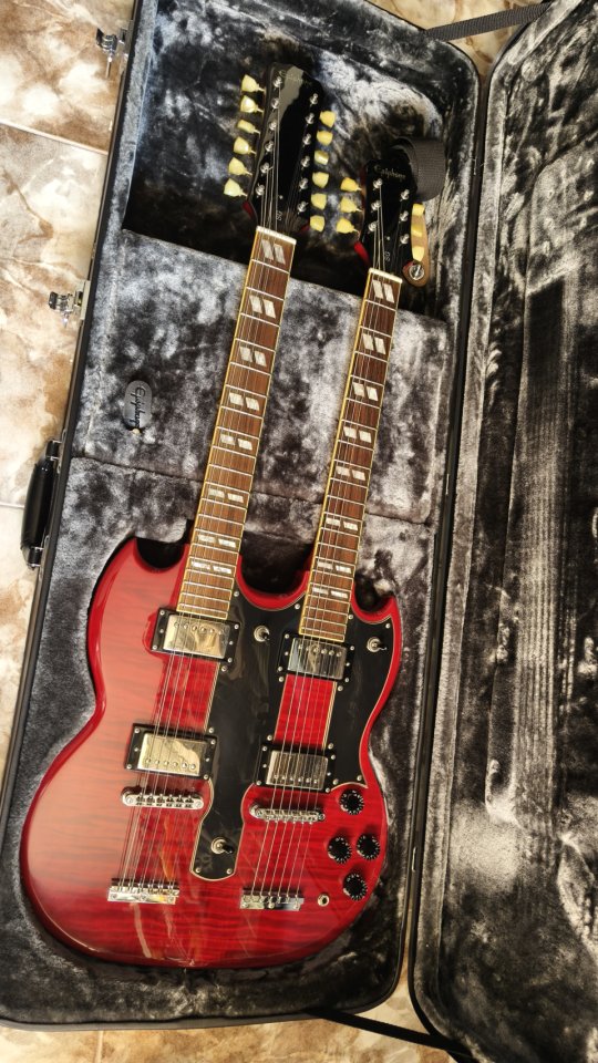 Epiphone doble mástil con mejoras. de segunda mano · Foto 1 de 6 · Illes Balears · 800 €