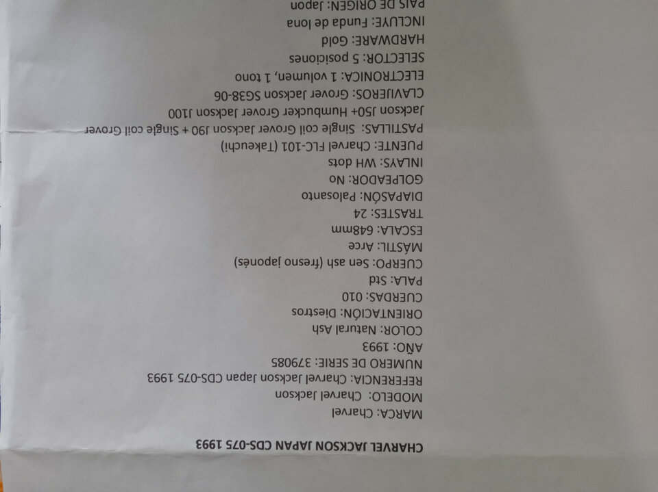 Charvel by Jackson 1993 japon