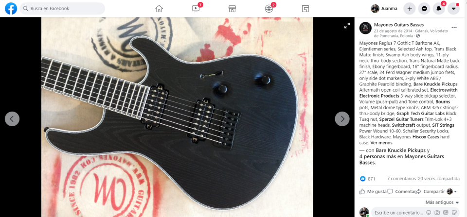 Mayores Regius 7 Gothic-T de segunda mano · Foto 6 de 8 · Bizkaia · 2850 €