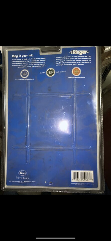 Blue,The Ringer, suspensión para a micro , nueva.