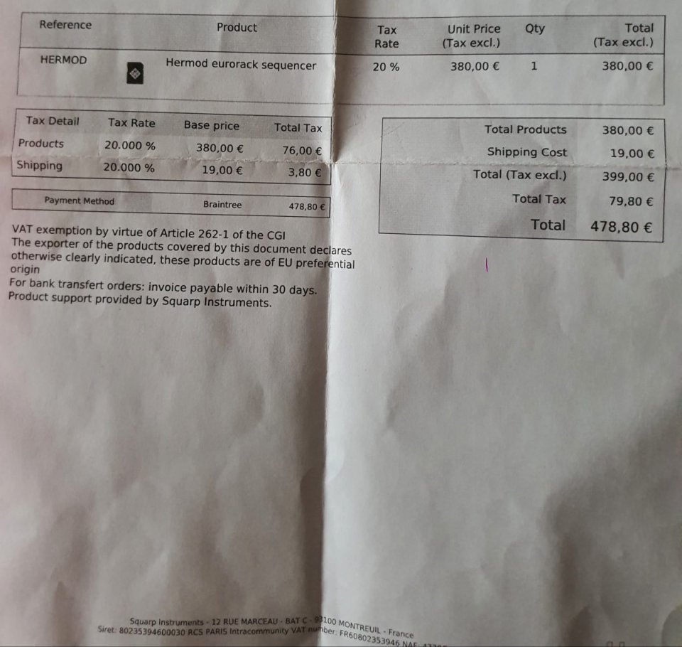 Squarp Instruments HERMOD (mucho más que un secuenciador de 8 pistas)