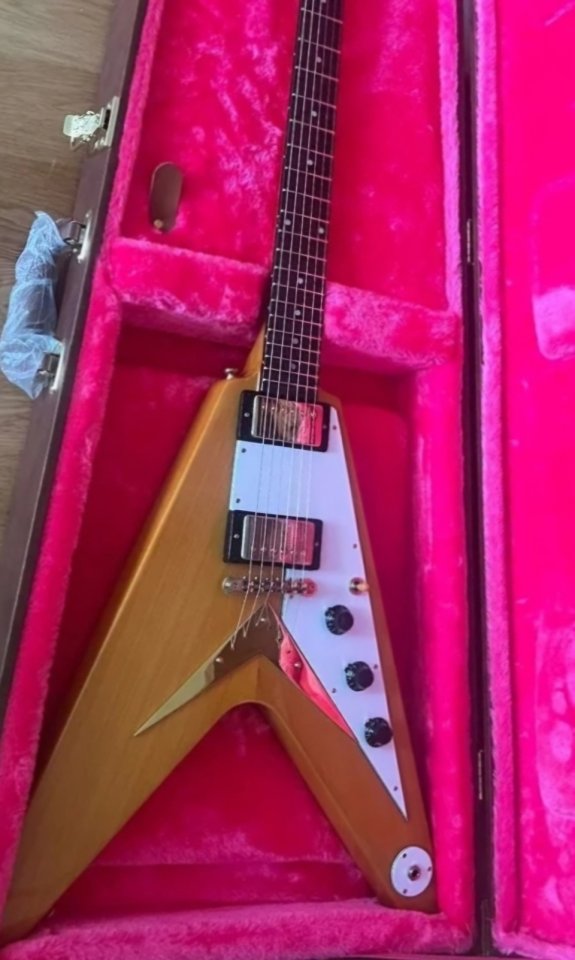 Epiphone Flying V Korina 58 inspired Gibson Custom