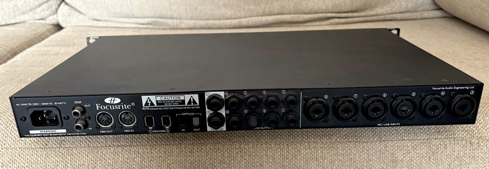 Focusrite Saffire pro 40 + Mac Book pro