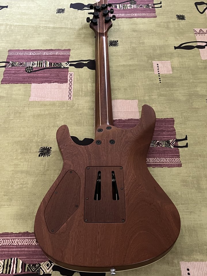 Mayones Setius Gothic Monolith Black Red Pored Ash con DiMarzio Petrucci de segunda mano · Foto 4 de 5 · Madrid · 1999 €