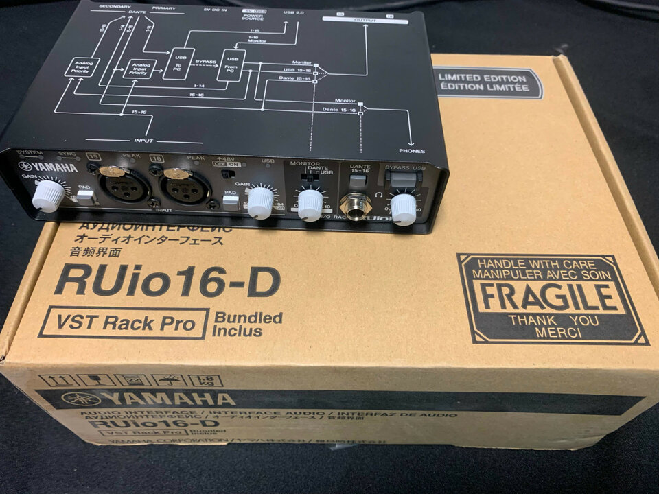 YAMAHA RUIO-16D Interface YAMAHA DANTE para plugins