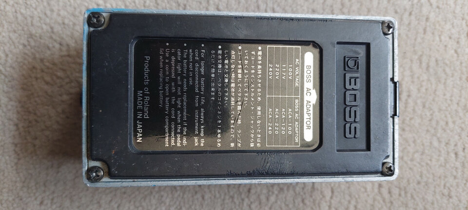 Boss Compresion sustainer Cs1.