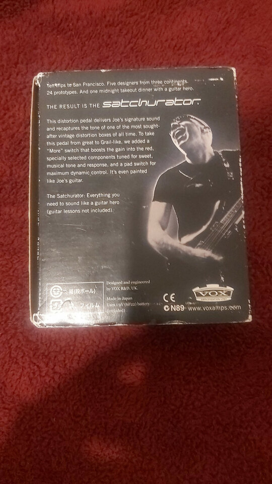 Pedal de guitarra Vox satchurator