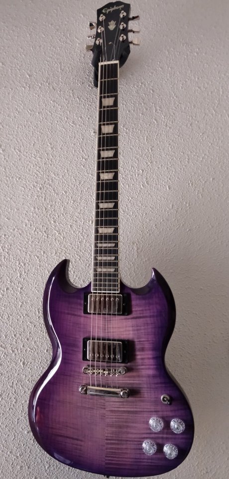 Epiphone sg modern purple burst