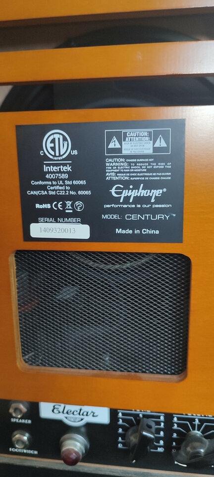 Epiphone Electar Century edición limitada 18w