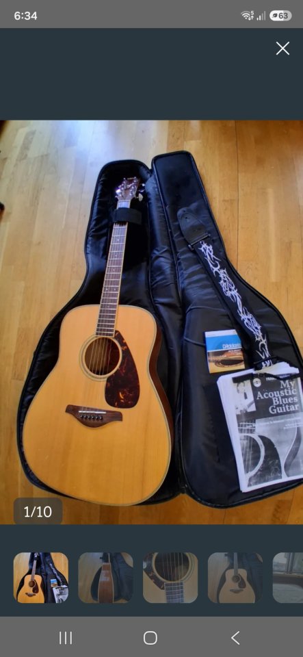 Guitarra acústica Yamaha FG720S de segunda mano · Foto 10 de 10 · Madrid · 215 €