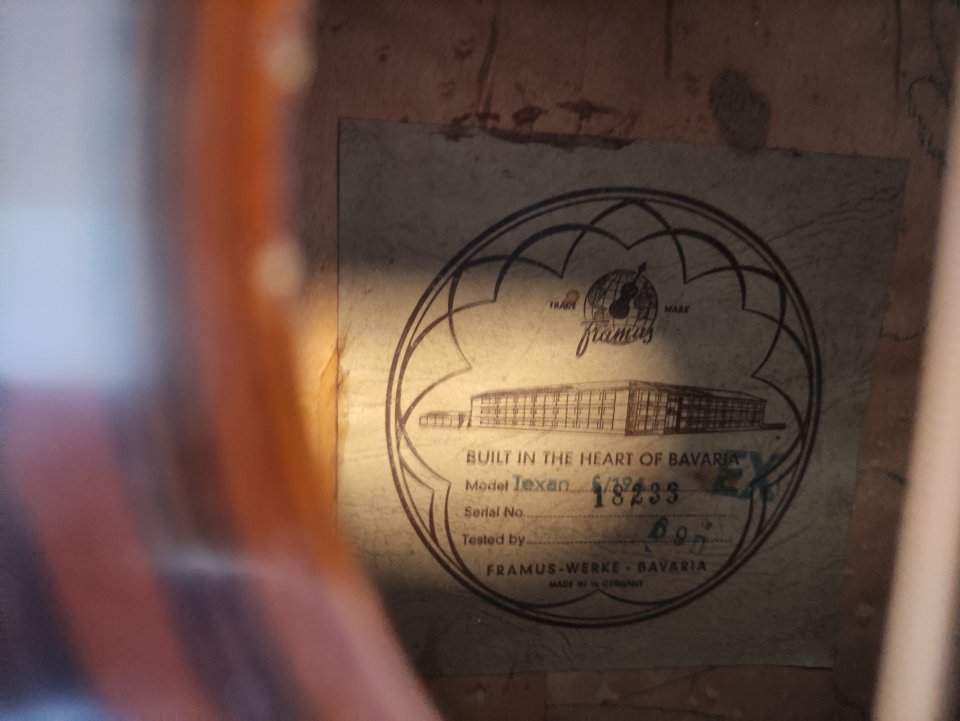 Vendo Framus Texan de 1969