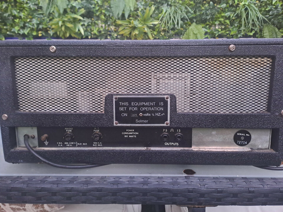 Cabezal Selmer treble 'n Bass 50 sv de los 70