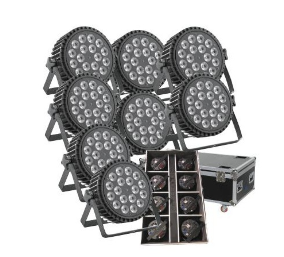 Pack 8 Par LED Bateria PROLIGHT FREECOPAR