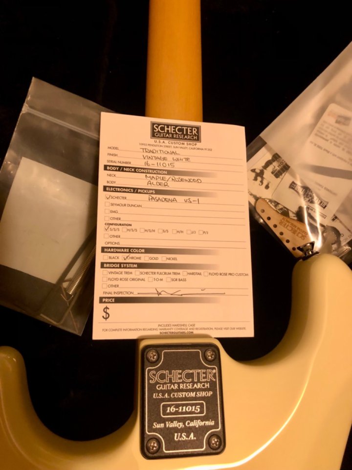 Schecter USA Traditional  Custom Shop