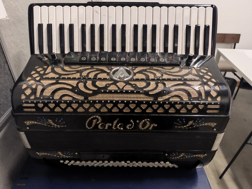 Acordeón Profesional Perle d'Or | 41 Teclas / 120 Bajos / 9 Registros (Gama Alta) de segunda mano · Foto 1 de 10 · Madrid · 3600 €