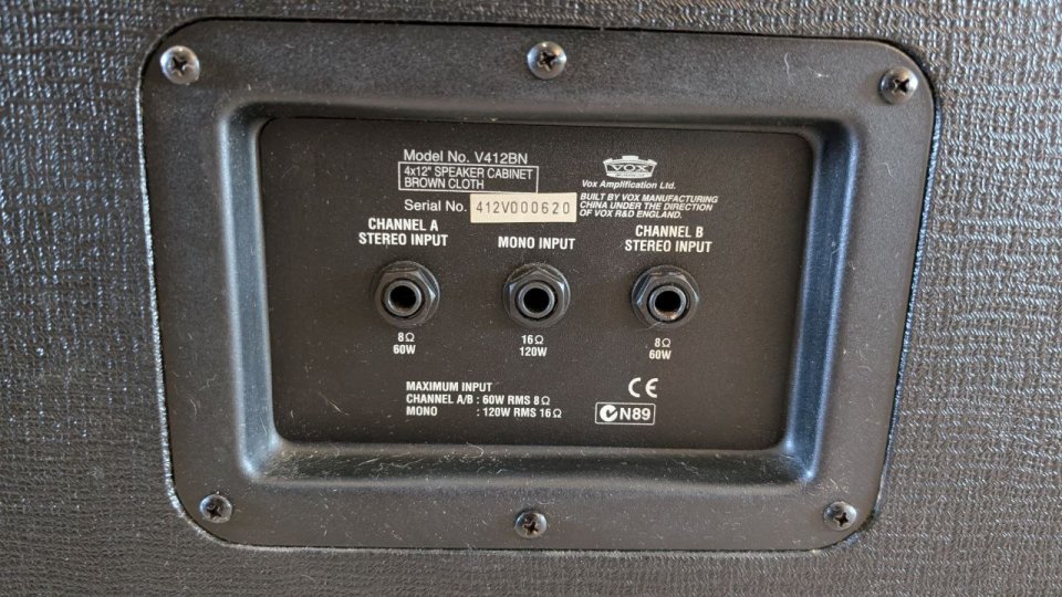 Amplificador Vox AC30 CCH y pantalla 4x12