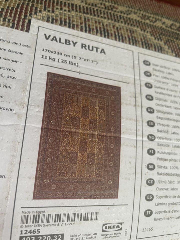 Alfombra tipo persa para estudio grabación o directos.