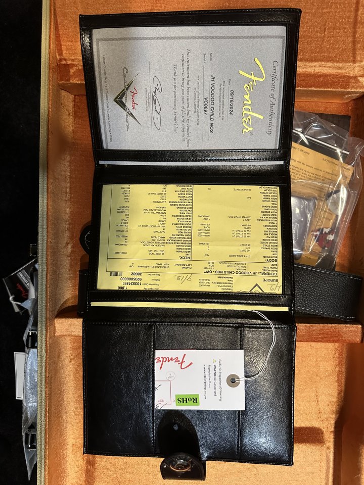 Vendo Fender, Custom Jimi Hendrix,voodoo