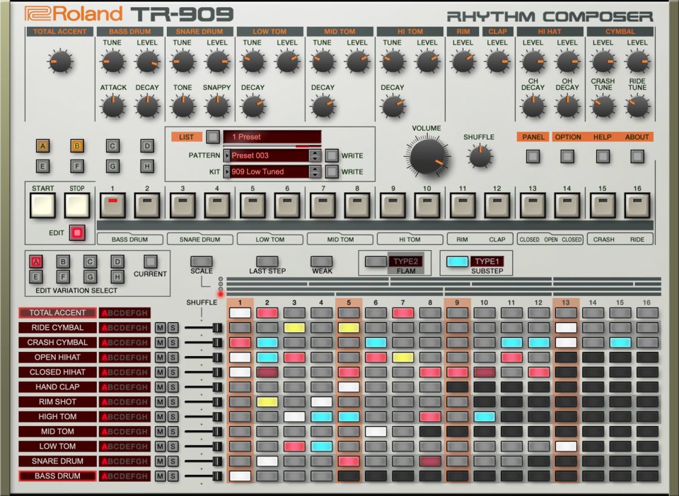 Roland Cloud TR-909 (exclusivo para Unión Europea)