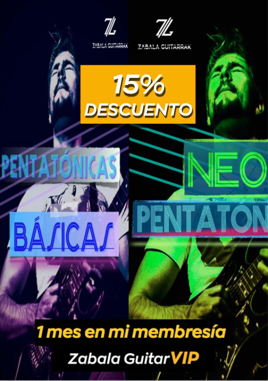 15% de Descuento + un plus en mis 2 cursos de PENTATÓNICAS