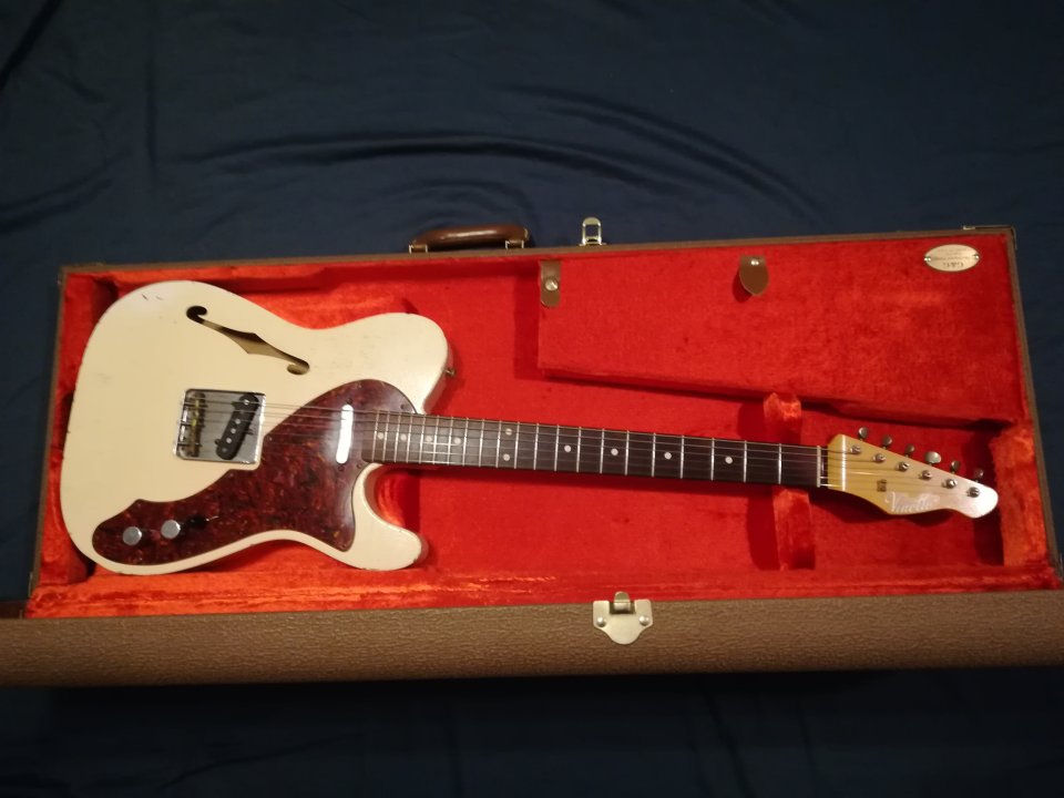 Vinetto Telecaster Artifact SC Vintage Hollow por amplificador guitarra.
