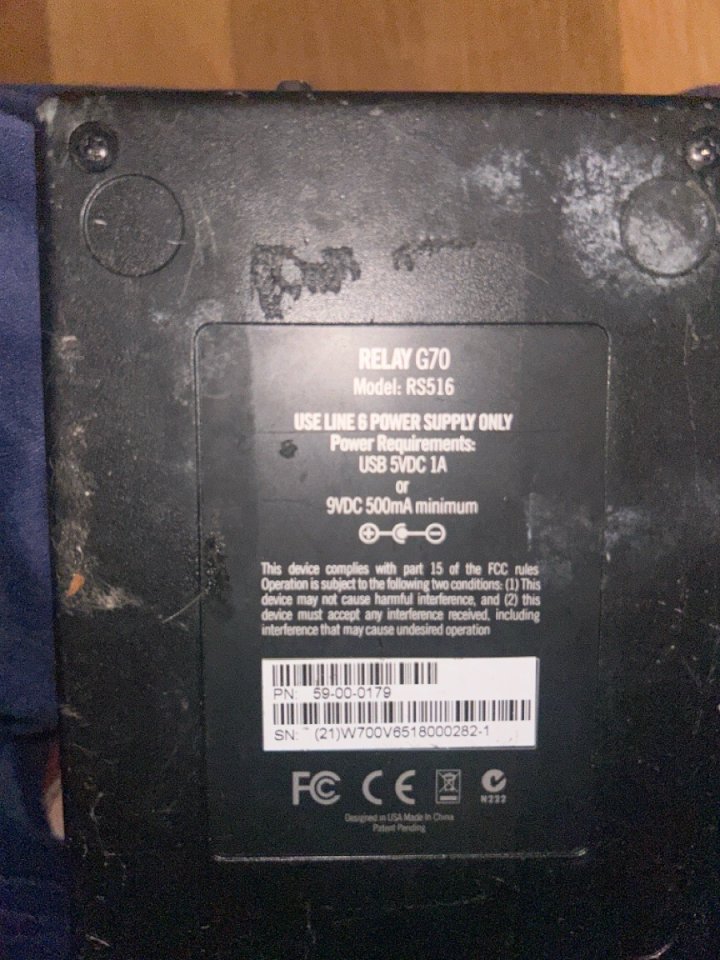 Inalámbrico guitarra LINE6 G70.