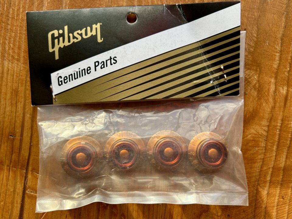 GIbson perillas potenciometros ambar de segunda mano · Foto 2 de 2 · Araba · 12 €
