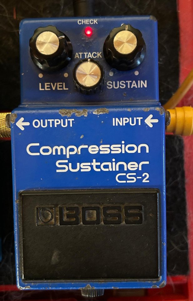 Vintage Boss CS -2 compresor sustainer de 1986 ,black label Japón