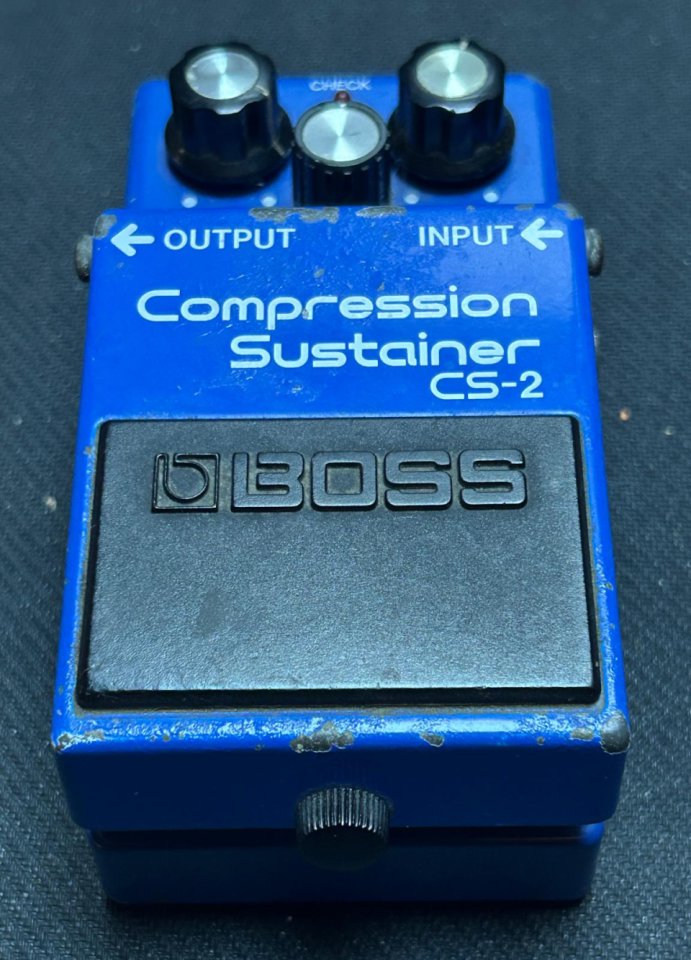 Vintage Boss CS -2 compresor sustainer de 1986 ,black label Japón