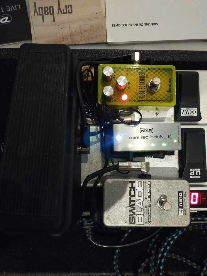 Todo mi equipo (Mesa Boogie/GForce/Furman/EH/Mxr/Fcb1010/Maletas)