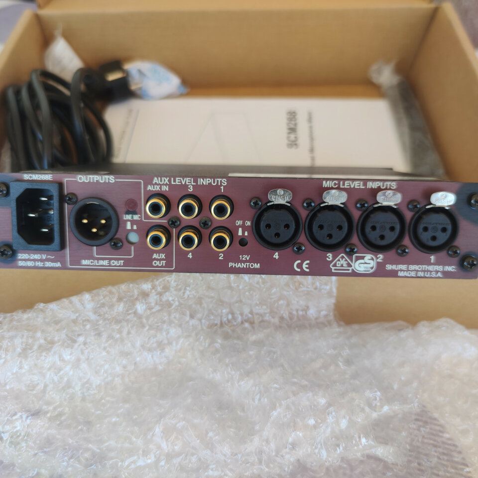 made in USA SHURE SCM268 mezclador de micrófonos PRO