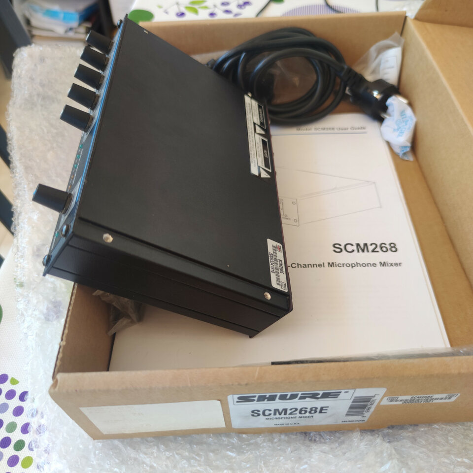 made in USA SHURE SCM268 mezclador de micrófonos PRO