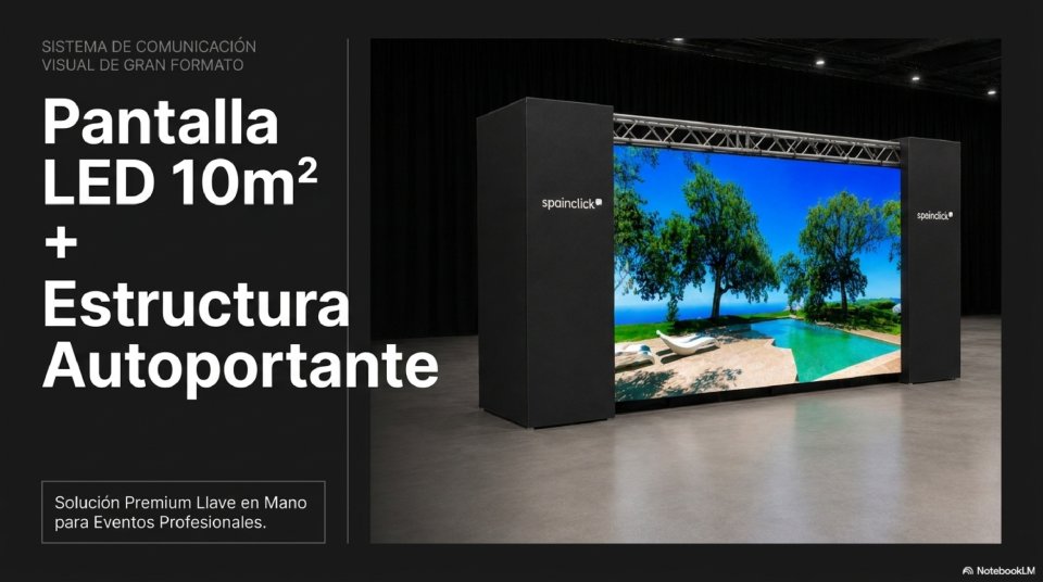 Pantalla LED 10m² + Estructura Autoportante de segunda mano · Foto 1 de 7 · Málaga · 16000 €